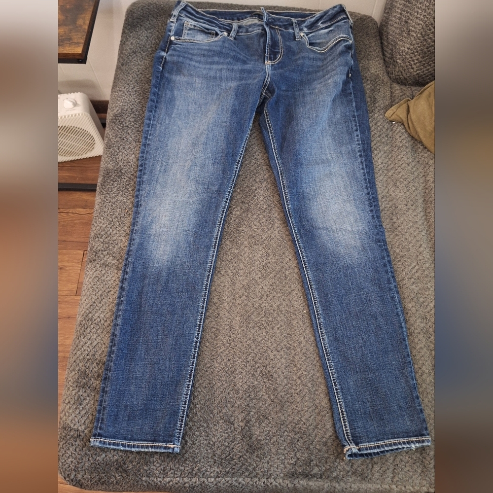 Silver Jeans Women's Girlfriend Blue Jeans